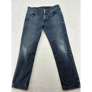 BOSS Hugo Boss Jeans Mens 32x26 Denim Dark Blue Stretch Straight Leg Pants
